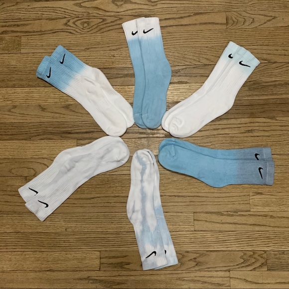 Nike Crew Socks Blue Shades - Picture 2 of 8
